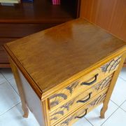 Chest of drawers 3 drawers art deco style in wood