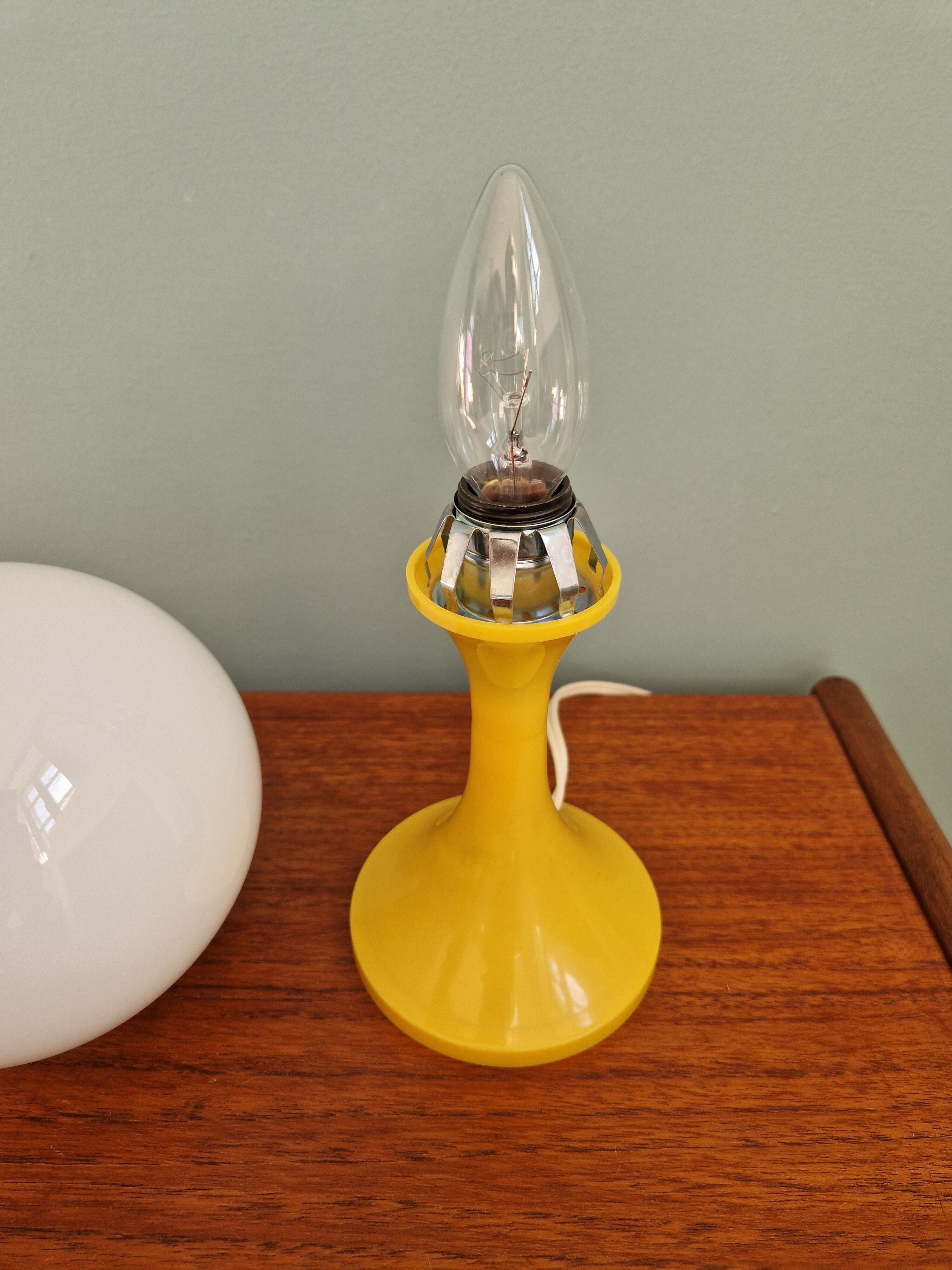 Vintage opaline lamp, 70s