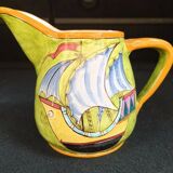 Ceramic jug Vietri Avallone, 1950s