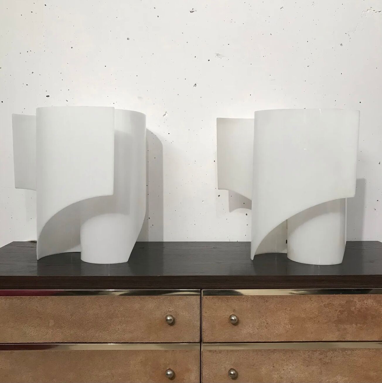 Pair of "Anemone" lamps, Podovo & Bocci, Valenti 1972