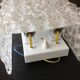 Wall lamp in ice glass and diamond tips / vintage 60s-70s