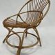 Vintage rattan chair by Dirk van Sliedregt Rohe Noordwolde 1960 in the Netherlands