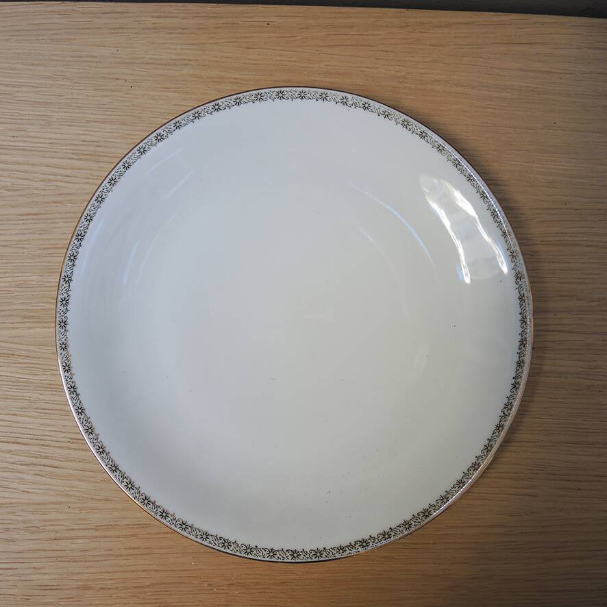 12 Antique Soup Plates - Rheinpfalz Hartporzellan Germany