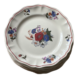 10 assiettes plates Sarreguemines Agreste
