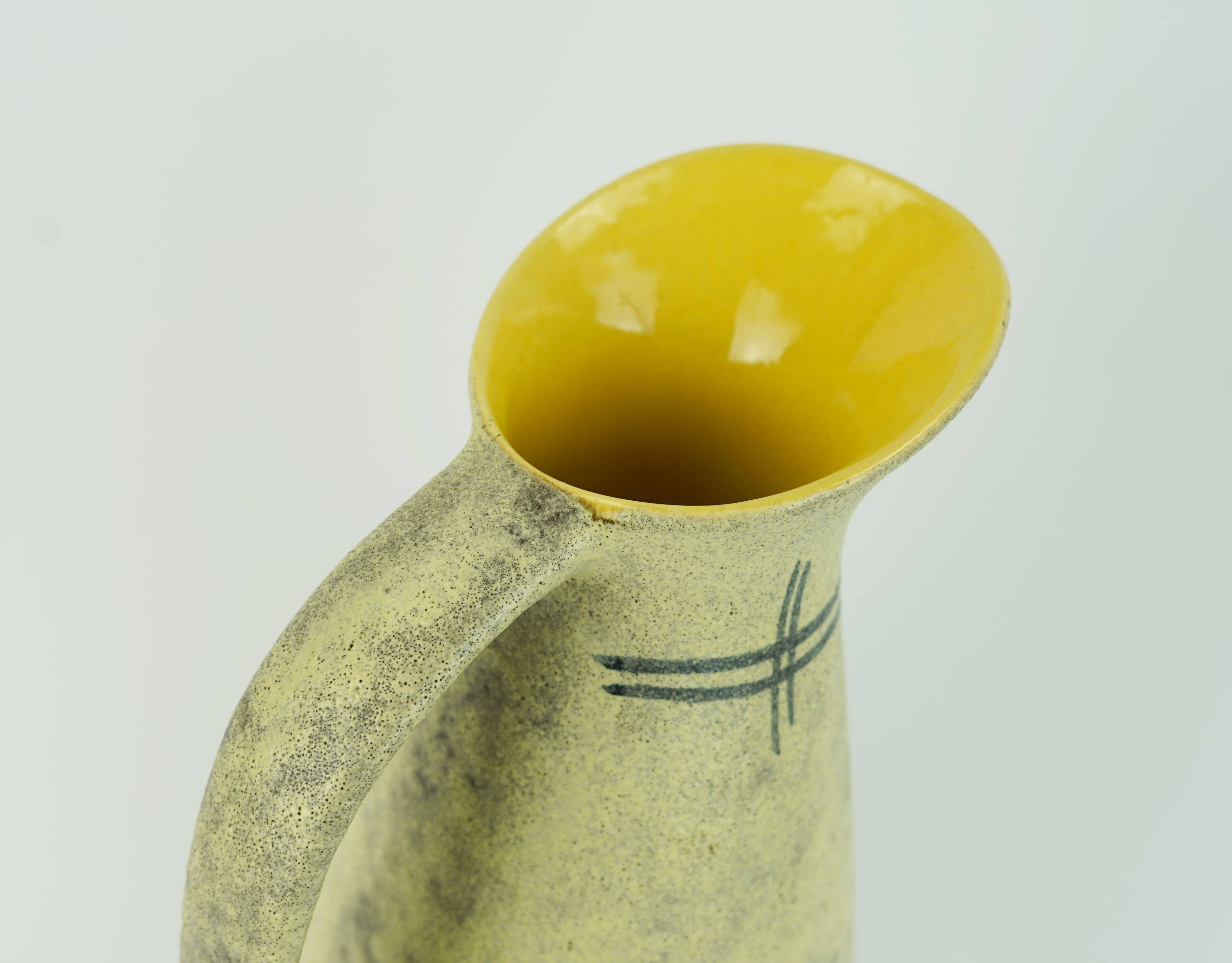 scheurich mid century VASE rough glaze abstract decor model 273-38