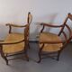 Pair of Armchairs in Cherry Wood