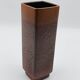 Strelha vase in brown ochre, architectural ceramic