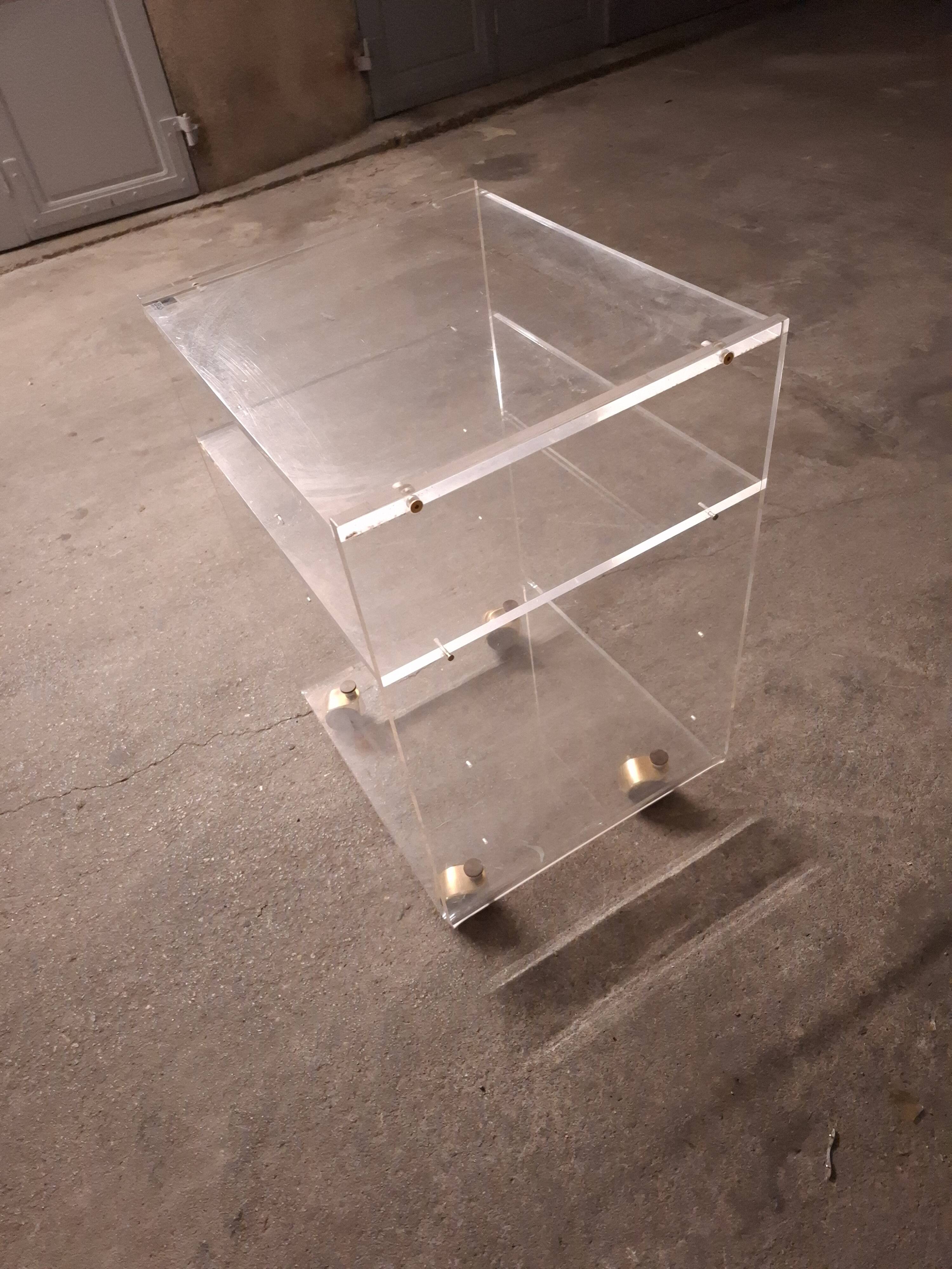 Vintage plexiglass furniture design Marais international