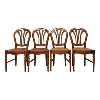 Ensemble de quatre chaises style Louis Philippe