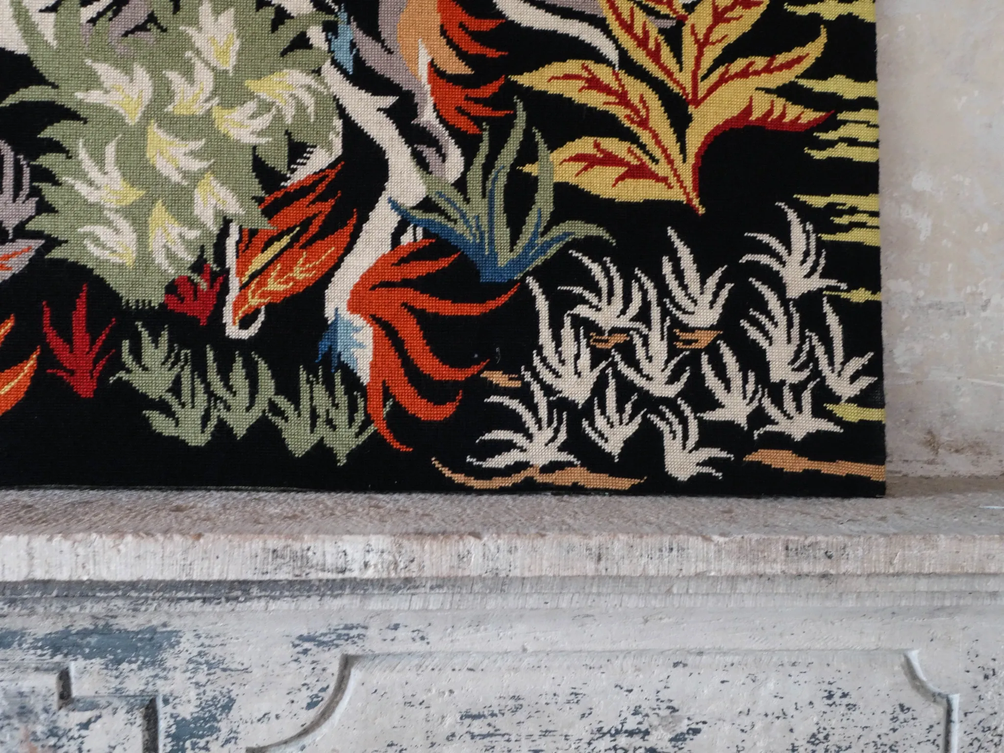 Large tapestry in the style of Jean Lurçat