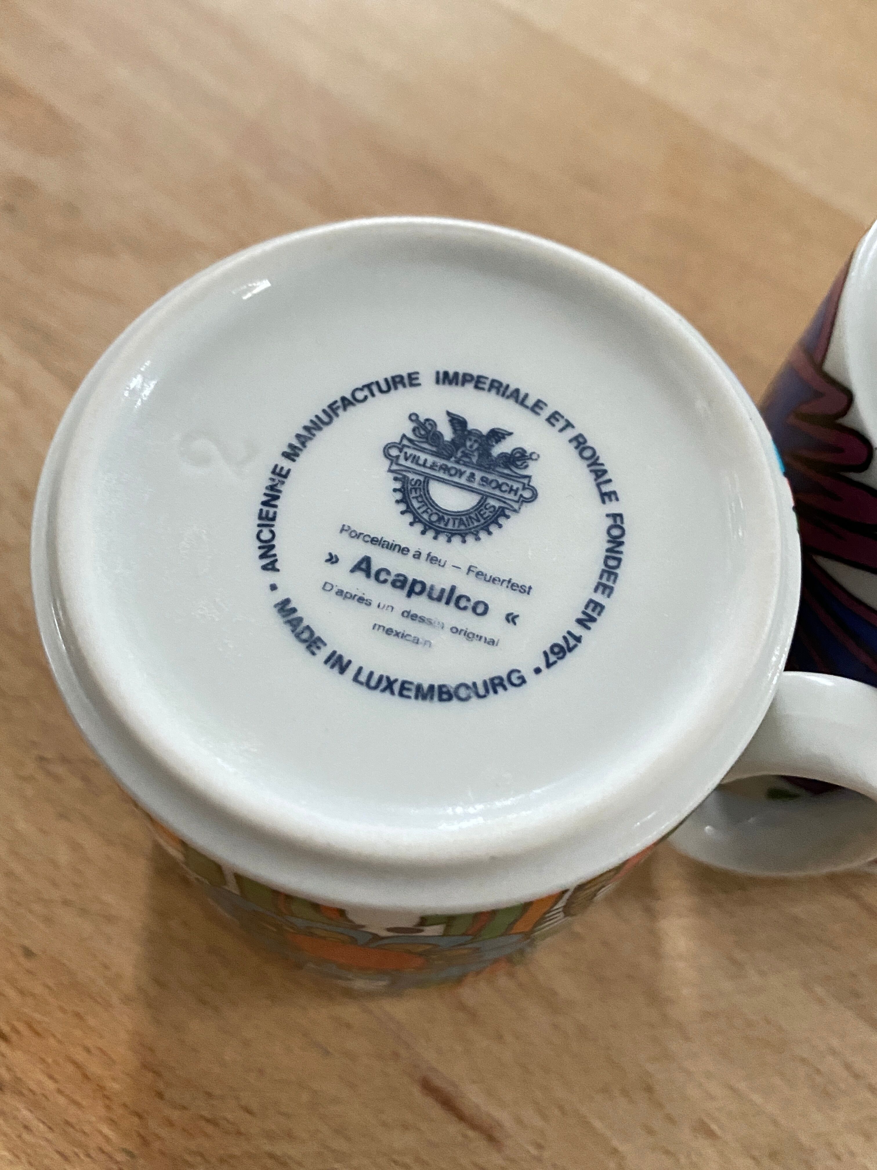 Lot de 2 mugs Acapulco de villeroy et boch