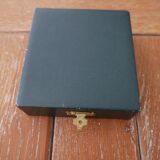 Box 12 golden spoons with mocha - model pompadour alfenide for christofle