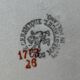 3 old ironstone soup plates