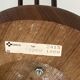 Mid-century teak pendant lamp from Domus with linen shade