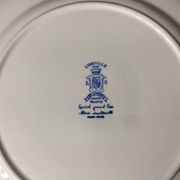 Plat de service plat ou plat à gateaux en Lunéville KG Spécial Grand Feu