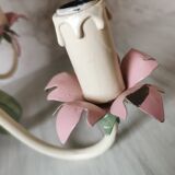 Lustre iron and painted sheet flowers camellias