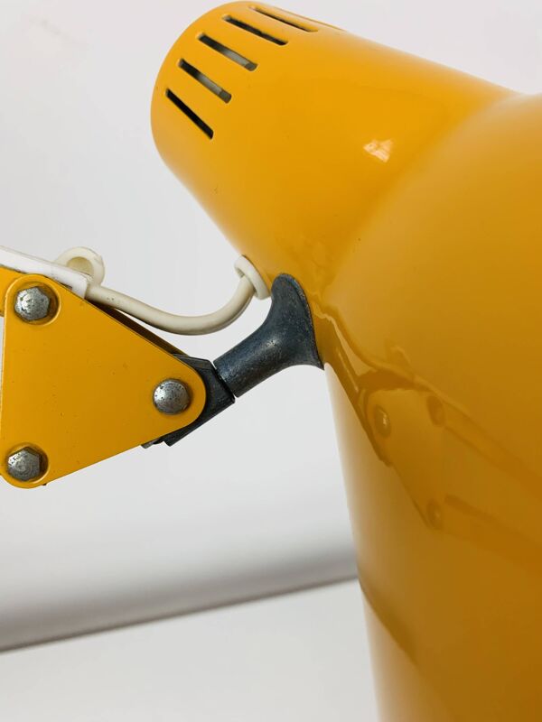 Lampe d'architecte articulée Habitat vintage en métal jaune