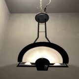 Architectural Italian Black & White Light Pendant