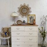 Old English chest of drawers with Gusravian shabby chic patina
