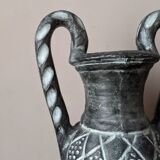 Terracotta ceramic amphora