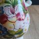 Vintage Ceramic Jug Hand-Painted Multicoloured Floral Decor, Ewer
