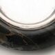 Vintage black and silver marble catchall, Italy, 1970s