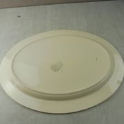 Plat ovale décor Selestat, Schlettstadt, de Sarreguemines