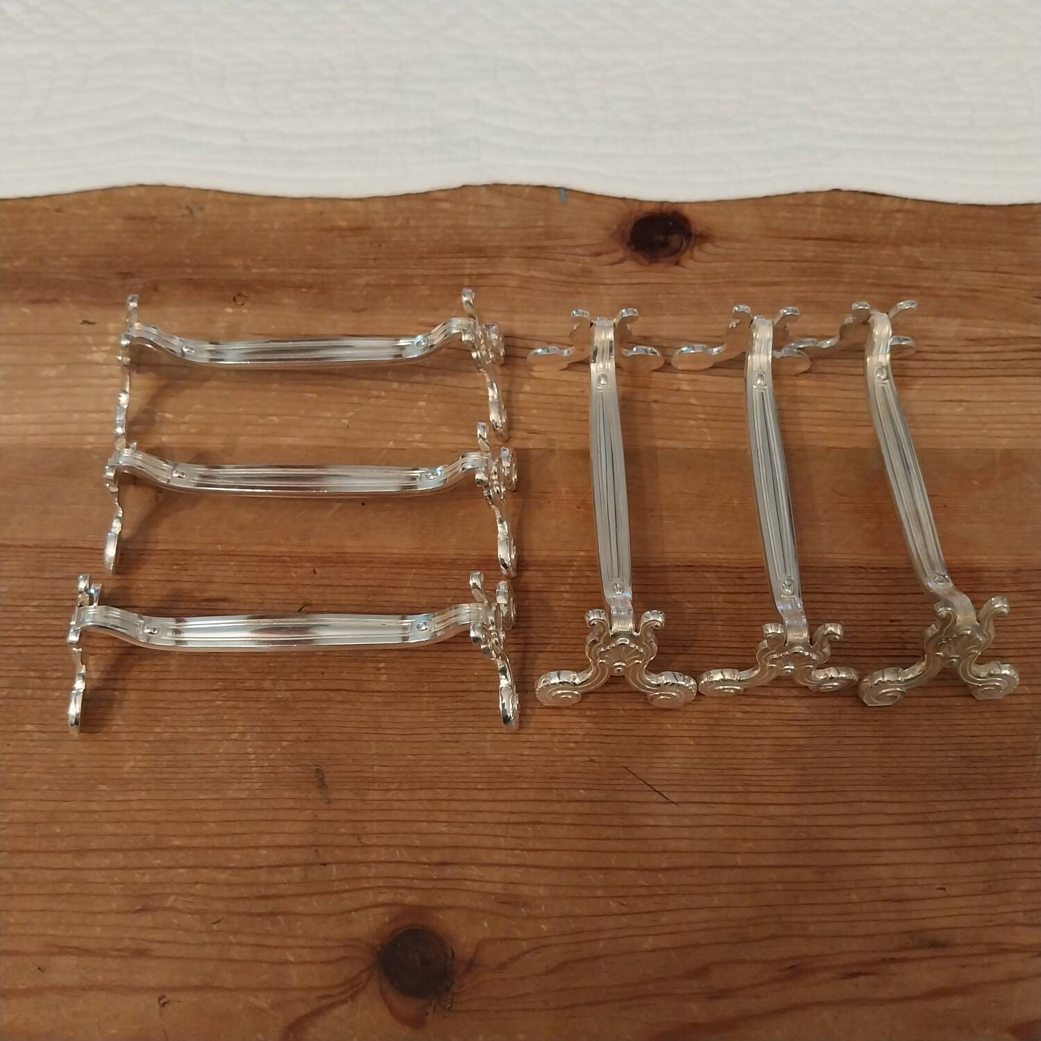 Christofle silver metal knife holders