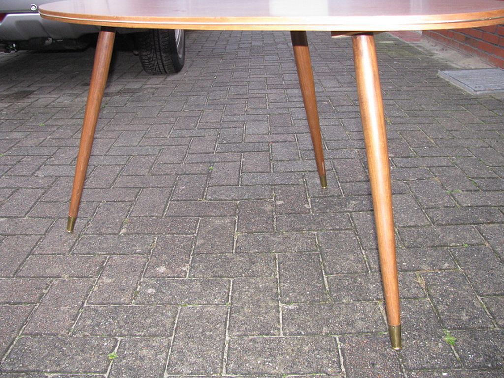 Table triangulaire en forme de rein de 1950/60