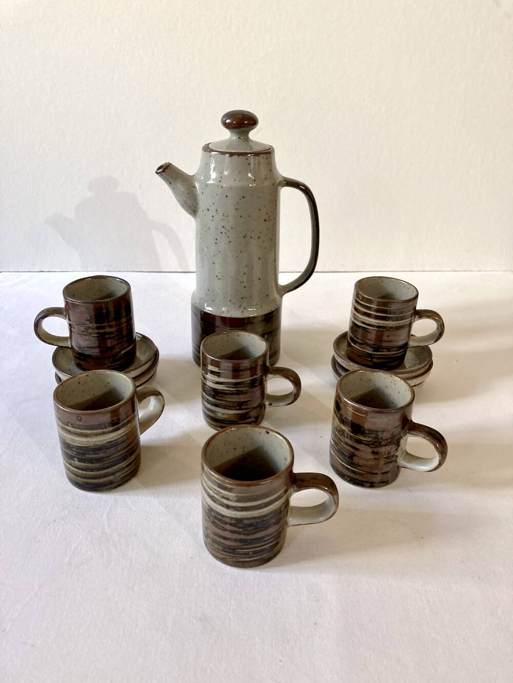 Stoneware coffee service, made in Japan.