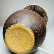 Lampe de table en céramique et sisal par Agne Aronsson, Suède, années 1960.