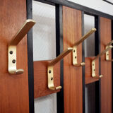 Vintage coat hanger with mirror and chest