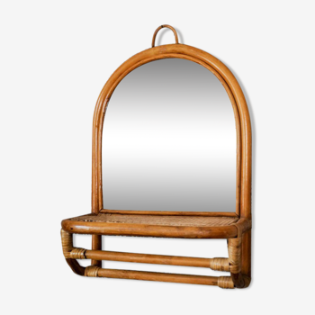 Miroir rotin 41x64cm