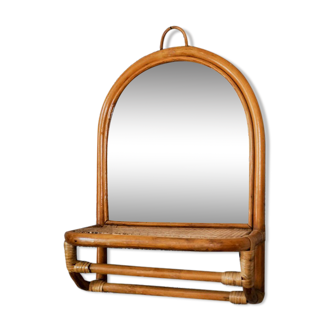 Miroir rotin 41x64cm