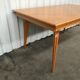 Table à manger en chêne 1950 avec allonges 210cm