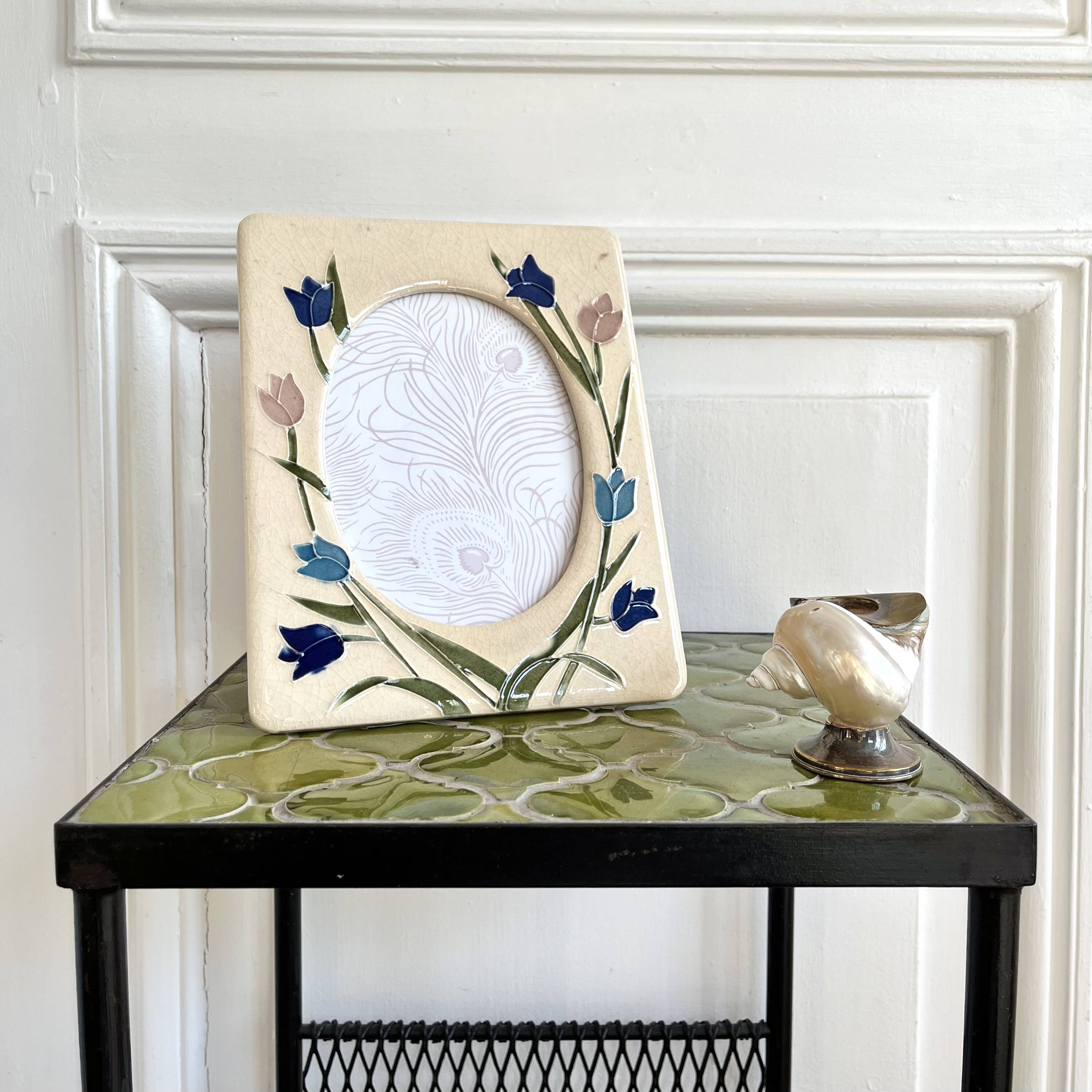 Cadre photo céramique