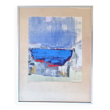 Mowan 1966 - Signed artist's proof - Abstract lithograph