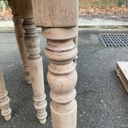 Louis Philippe extendable dining table with 8 extensions, solid oak, 19th century, 350