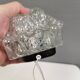 Helena Tynell Wall Lamp, Cast Bubble Glass, Black Metal, 1960s Germany