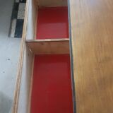 Chest of drawers vintage 1960 raw wood