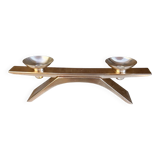 Silver-plated Ikora candlestick designed by K. Radtke WMF 1961