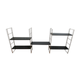 Black and gold metal tomado wall shelf