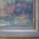 Oil on canvas by Félix Tisot