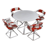 Ensemble table à manger et chaises pivotantes Rudi Verelst pour Novalux