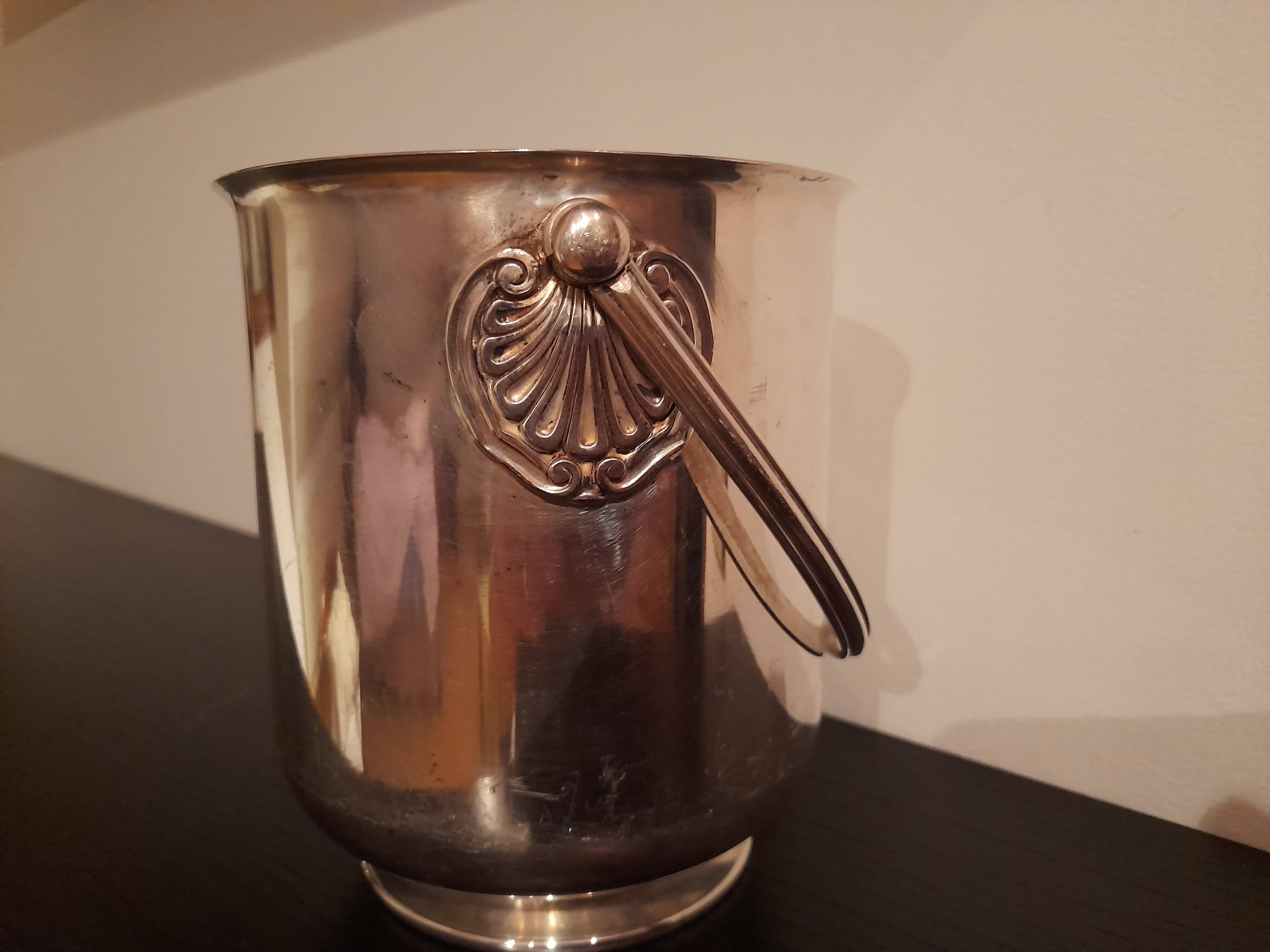 Christofle ice bucket shell model