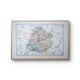 Printed in 1889, map of Sarthe. Authentic Vintage