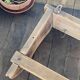 ETAGERE Vintage 5 Crochets BOIS Brut
