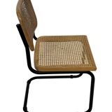 Set of 4 chairs Cesca B32 designed by Marcel Breuer design black frame