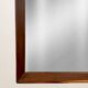 Scandinavian teak mirror — 123 x 32 cm