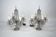 Maria Theresa Crystal Candelabra Table Lamps. Set of two. Italy 1940s